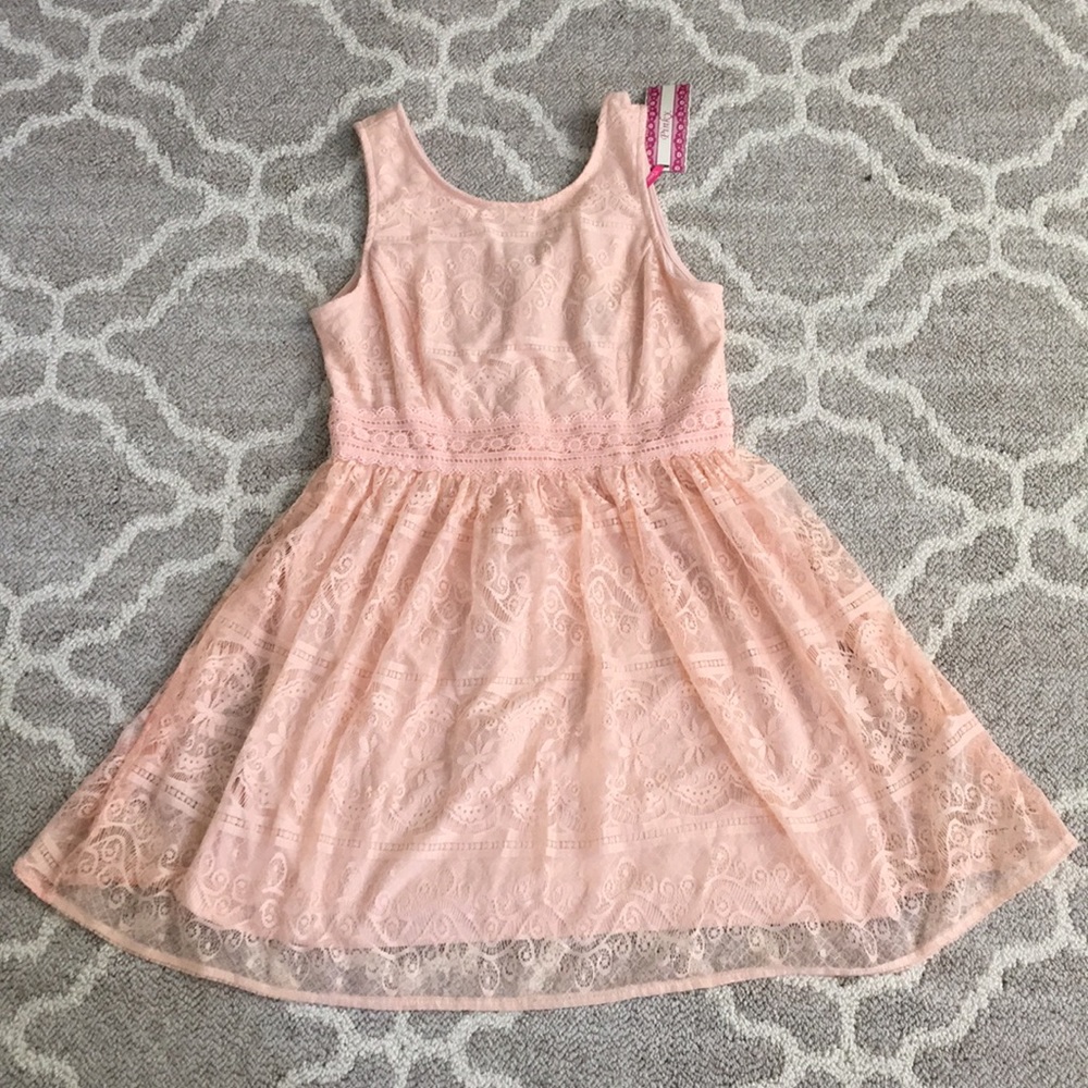 Pink blush Lace Dress